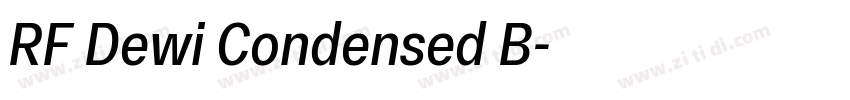 RF Dewi Condensed B字体转换